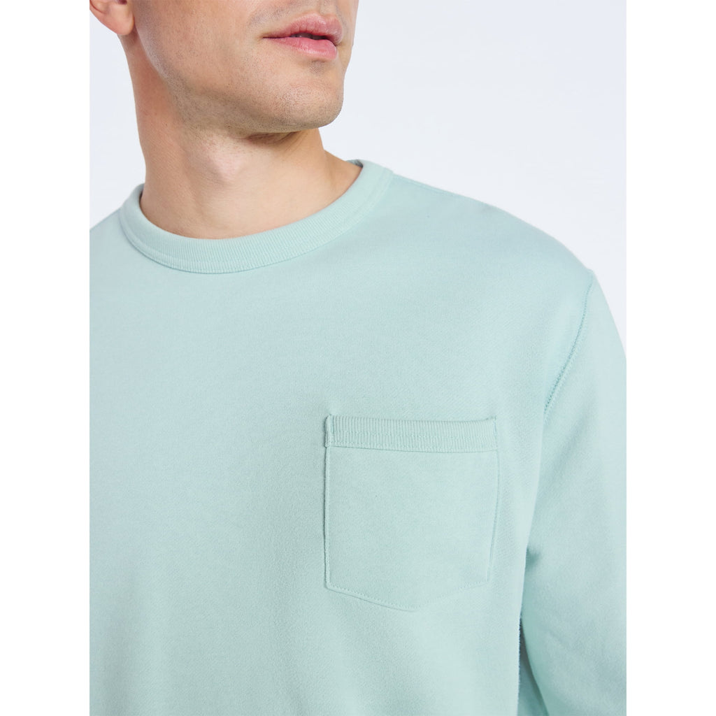 FREE ASSEMBLY MENS FLEECE CREWNECK SWEATSHIRT LONG SLEEVES  MINT GREEN  3XL