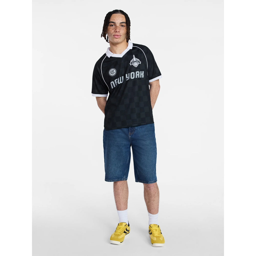 NO BOUNDARIES  SOCCER JERSEY MESH TEE WITH SHORT SLEEVES   NEW YORK   3XL
