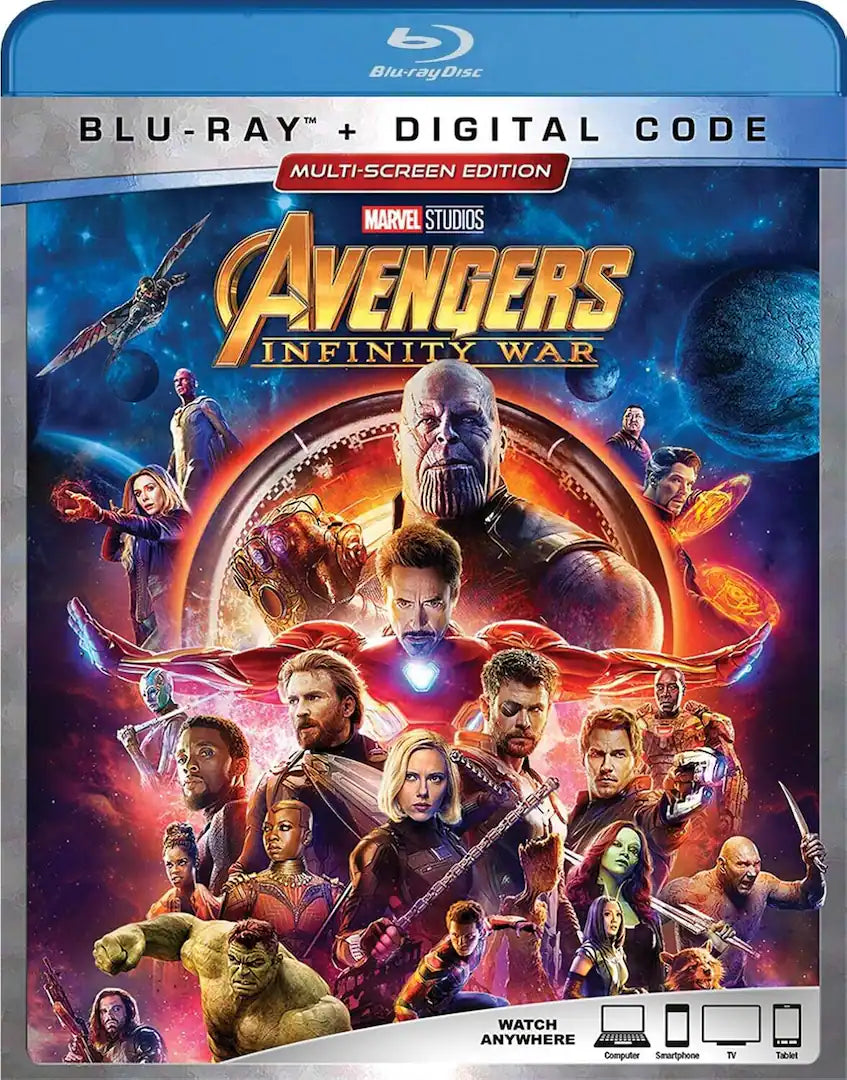 AVENGERS INFINITY WAR    BLU-RAY + DIGITAL CODE