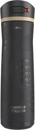CONTIGO X ALLY LOVE ASHLAND CHILL 2.0 STAINLESS STEEL SPILL PROOF WATER BOTTLE  24 OZ BLACK