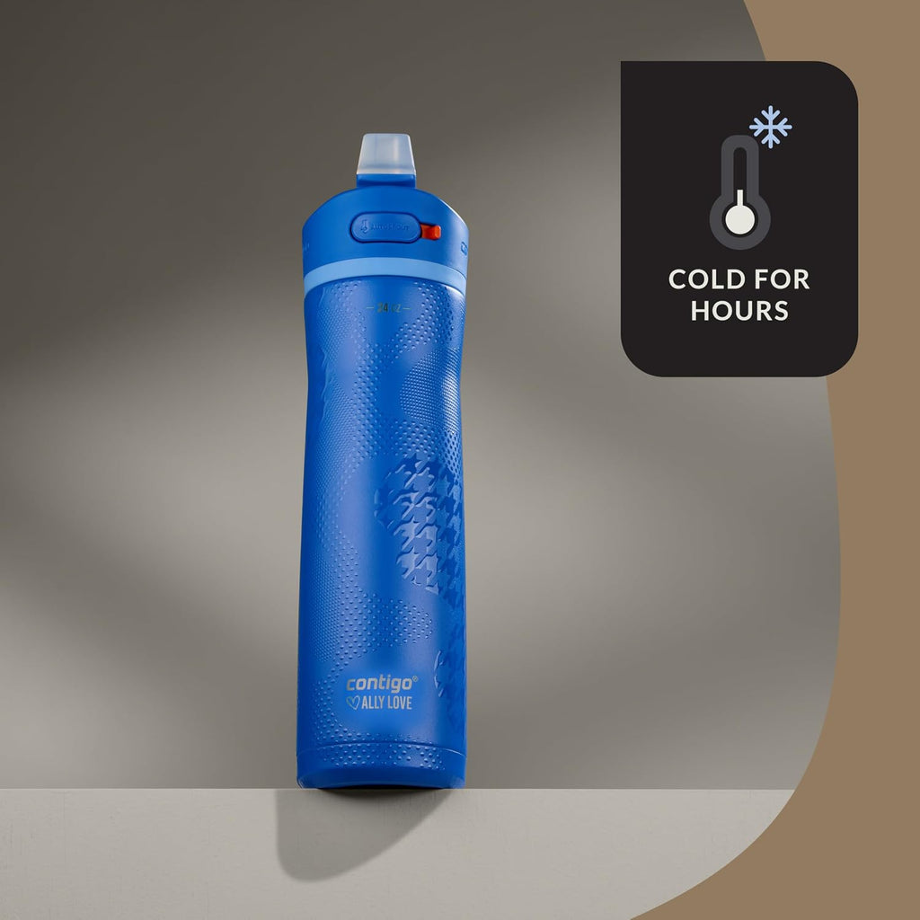 CONTIGO X ALLY LOVE  ASHLAND CHILL WATER BOTTLE BOTTLE  24 OZ  BLUE