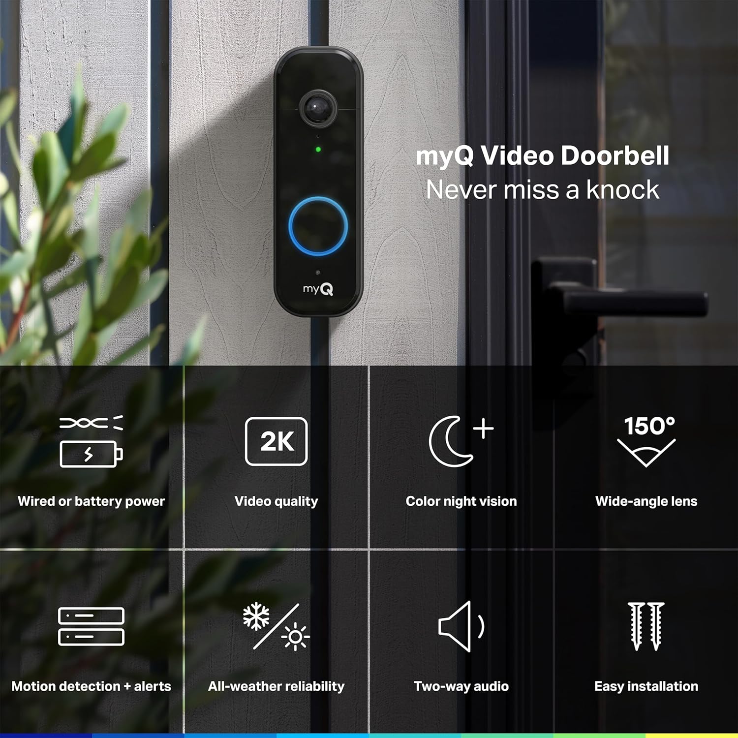 MY Q  HOME ENTRY  VIDEO DOORBELL