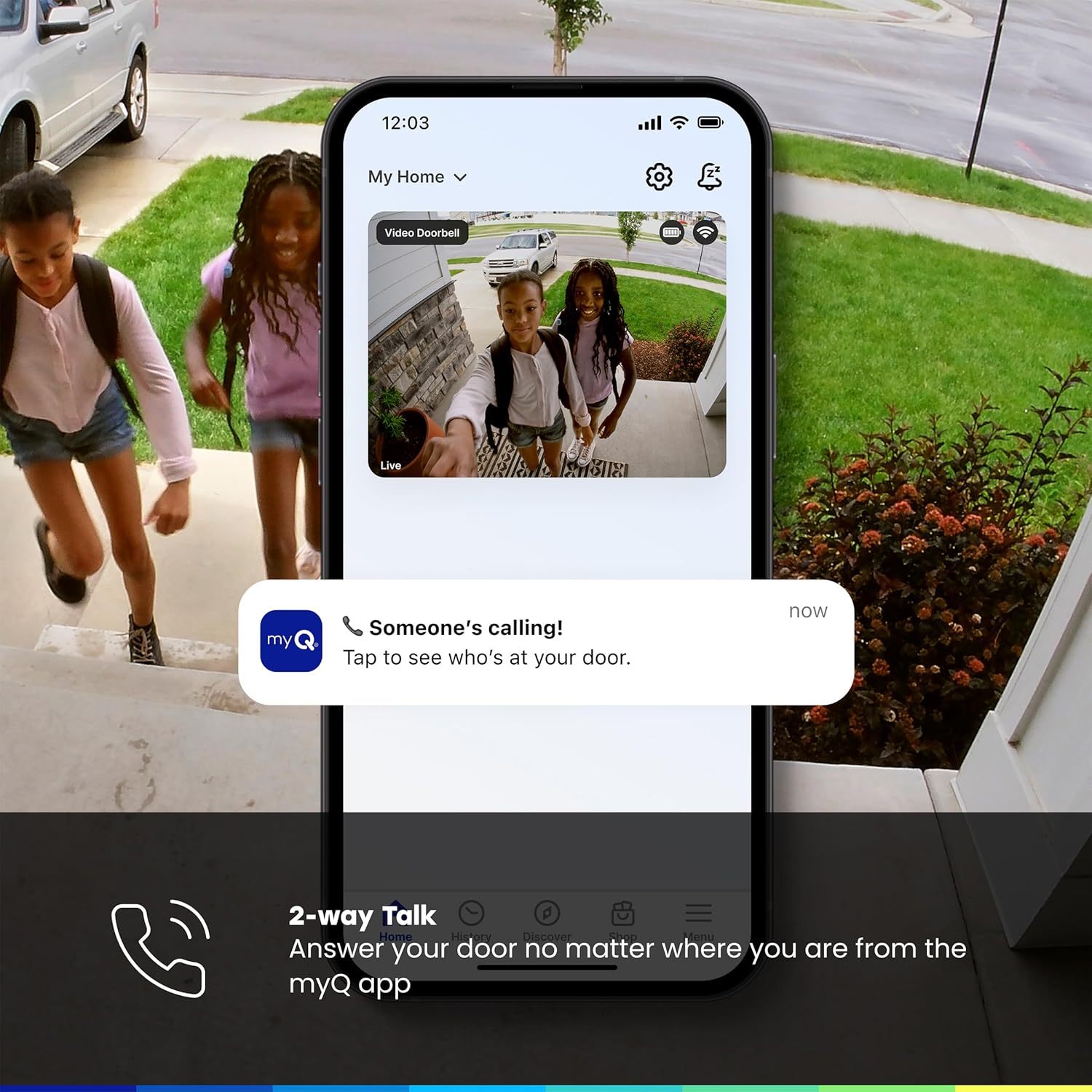 MY Q  HOME ENTRY  VIDEO DOORBELL