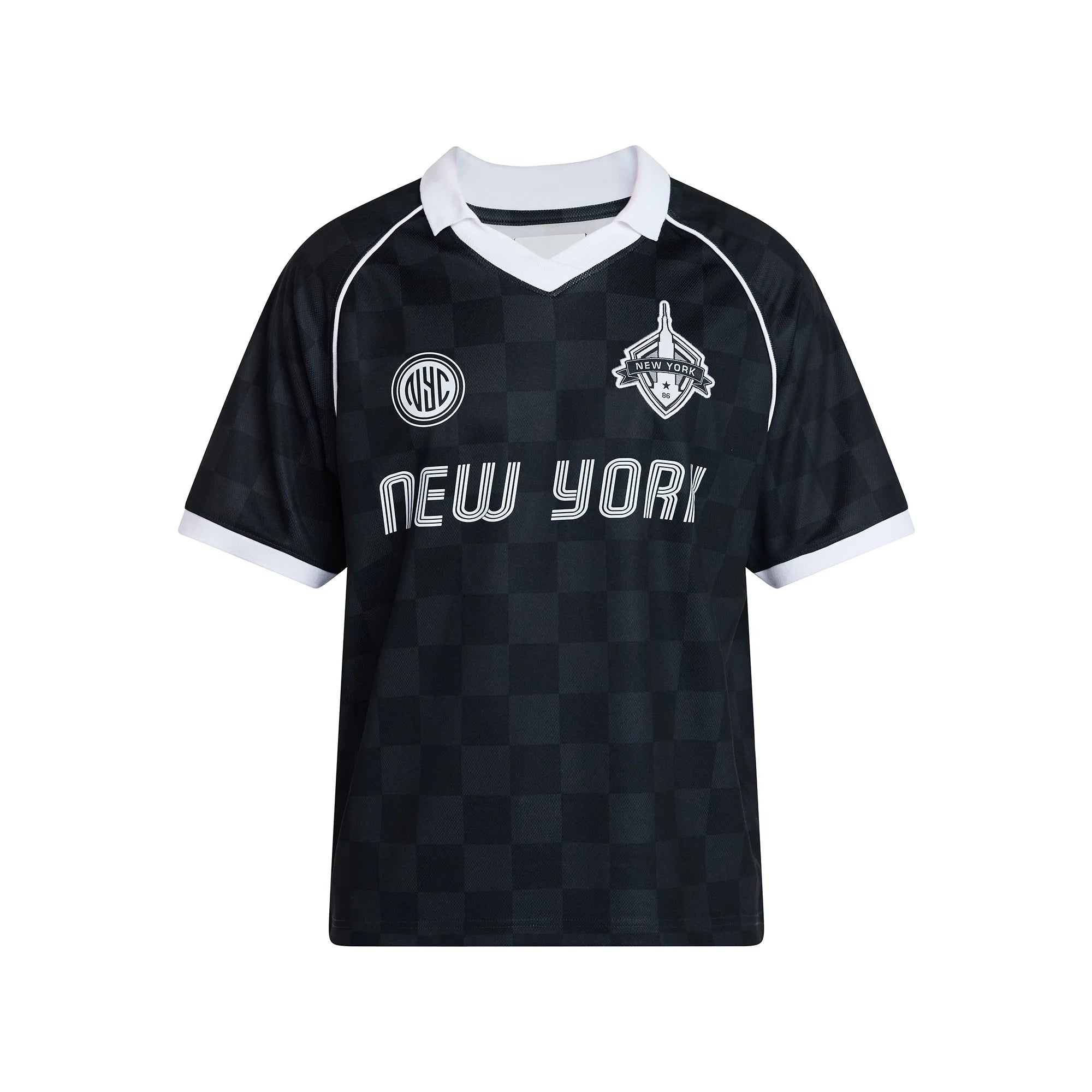 NO BOUNDARIES  SOCCER JERSEY MESH TEE WITH SHORT SLEEVES   NEW YORK   3XL