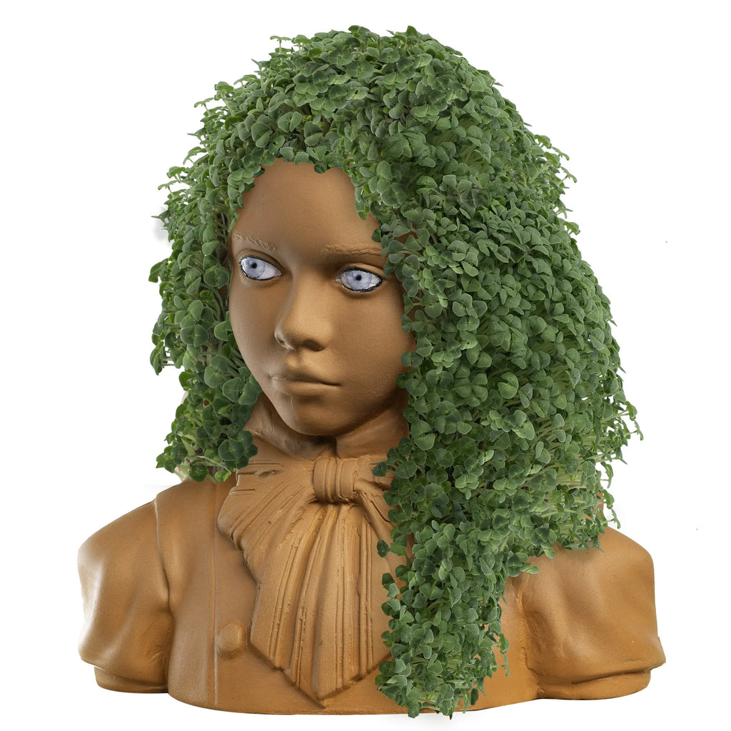 CHIA-PET   MEGAN   HANDMADE DECORATIVE PLANTER
