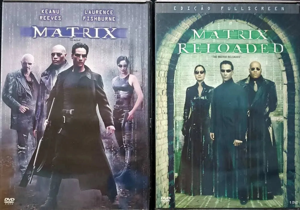MATRIX & MATRIX RELOADED    2 DVDS