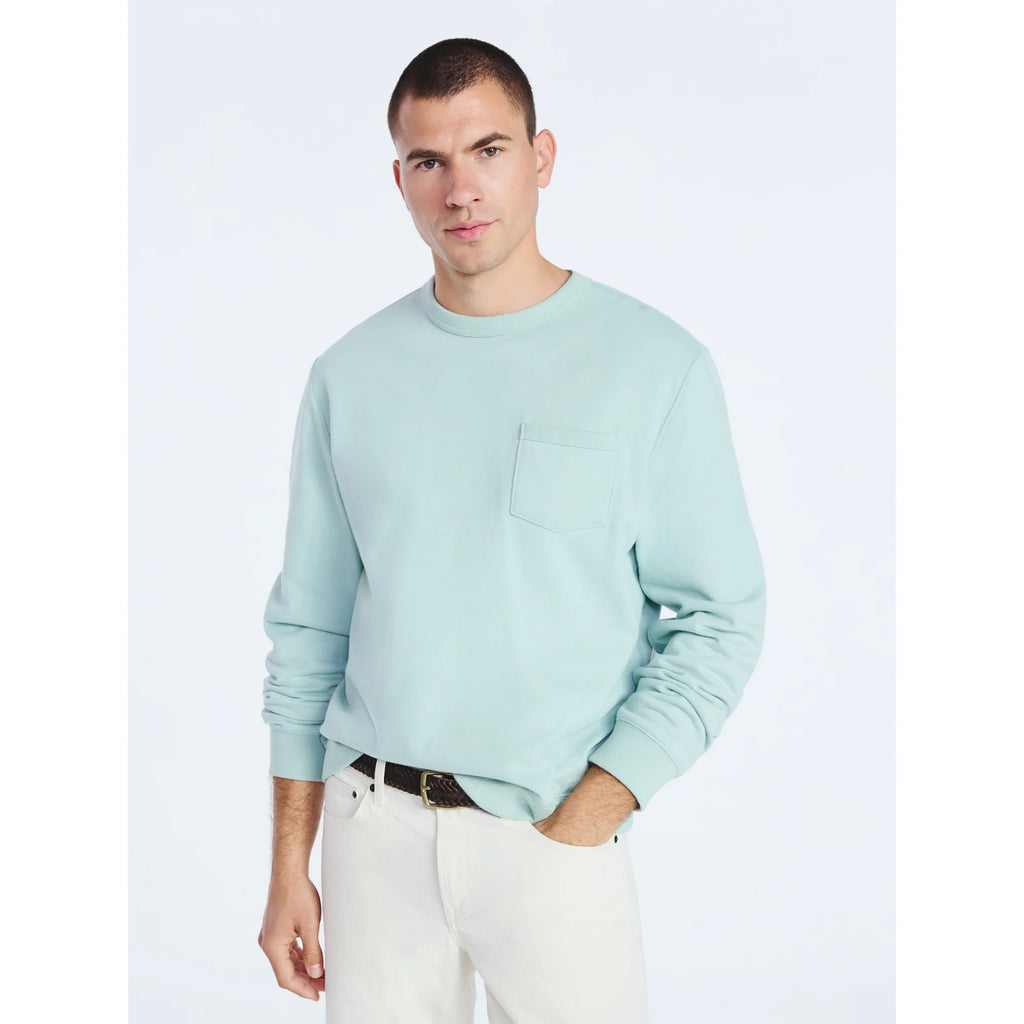 FREE ASSEMBLY MENS FLEECE CREWNECK SWEATSHIRT LONG SLEEVES  MINT GREEN  3XL