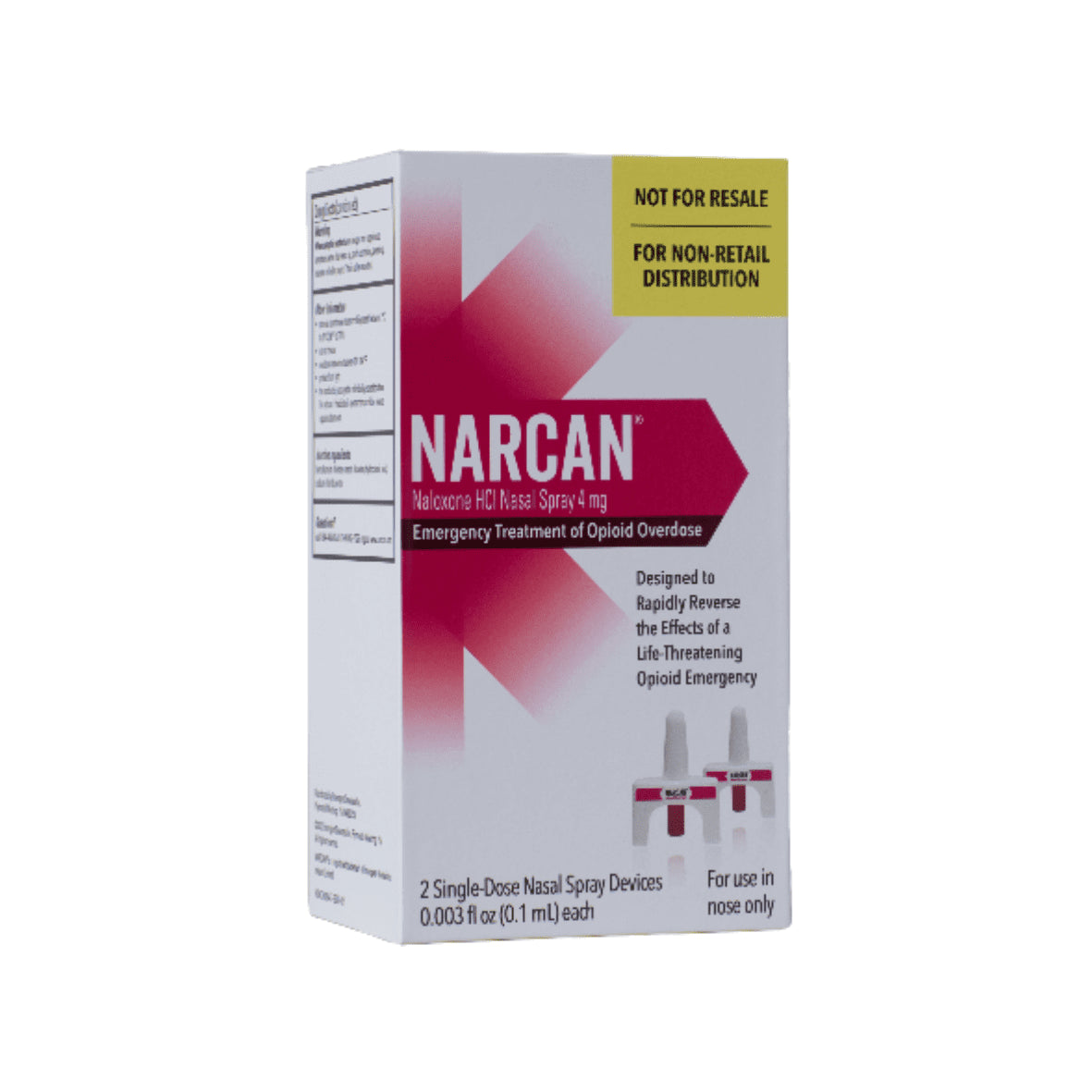 NARCAN 4MG  2-SINGLE DOSE NASAL SPRAY