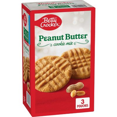 BETTY CROCKER   3 PACKS  PEANUT BUTTER COOKIE MIX   EACH PACK CONTAINS 17.5 OZ