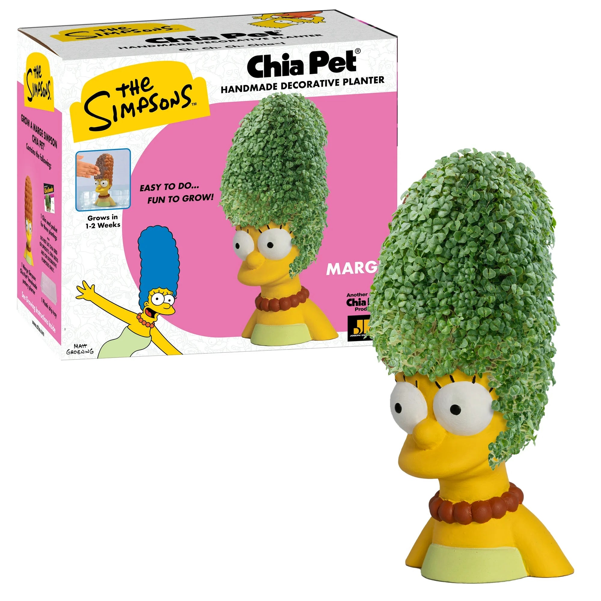 CHIA-PET   MARGE SIMPSON   HANDMADE DECORATIVE PLANTER