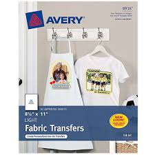 AVERY FABRIC TRANSFER   # 8938    8 1/2 X 11   INKJET