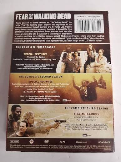 FEAR OF THE WALKING DEAD   SEASONS 1-3   DVD  BOXSET