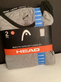 HEAD    MENS 2PC LOUNGE SET  GRAY     XL