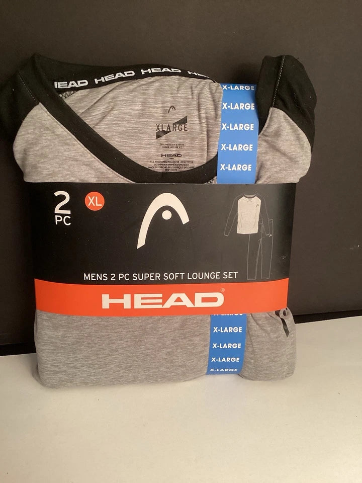 HEAD    MENS 2PC LOUNGE SET  GRAY     XL