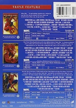 SPIDER-MAN  TRIPLE FEATURE 3-DVD SET
