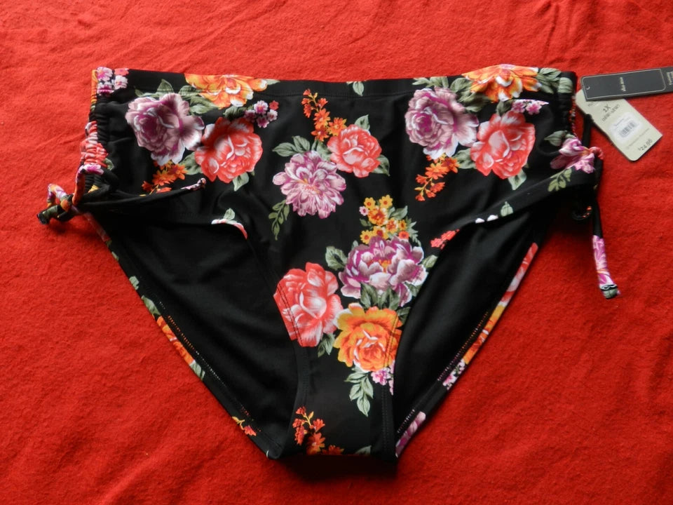 TERRA & SKY WOMENS PLUS TERRA FLORAL SWIMSUIT BOTTOM   3X  ( 24W - 26W