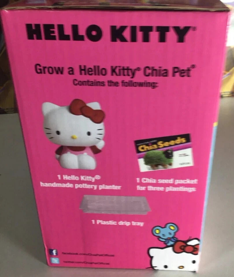 CHIA-PET  HELLO KITTY   HANDMADE DECORATIVE PLANTER