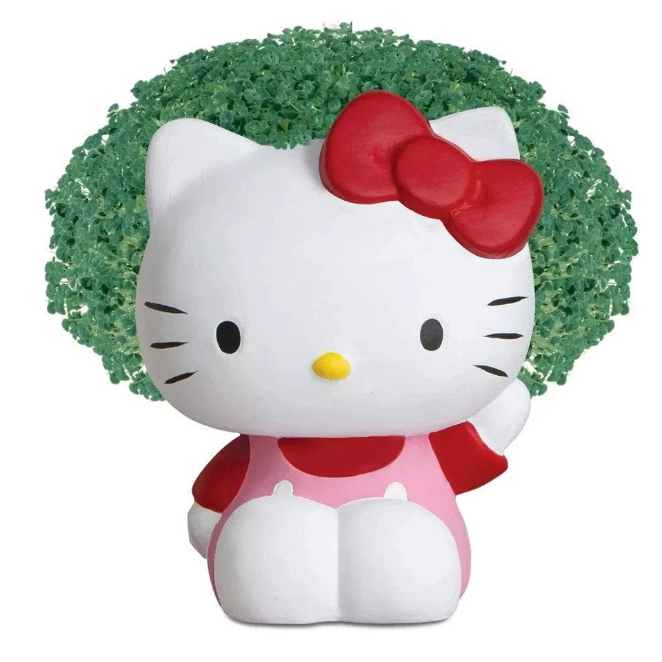 CHIA-PET  HELLO KITTY   HANDMADE DECORATIVE PLANTER