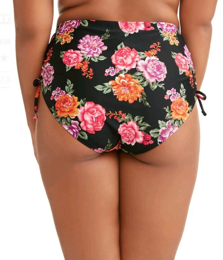 TERRA & SKY WOMENS PLUS TERRA FLORAL SWIMSUIT BOTTOM   3X  ( 24W - 26W