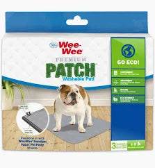 WEE WEE PREMIUM PATCH WASHABLE PADS   INCLUDES  3 WASHABLE PADS